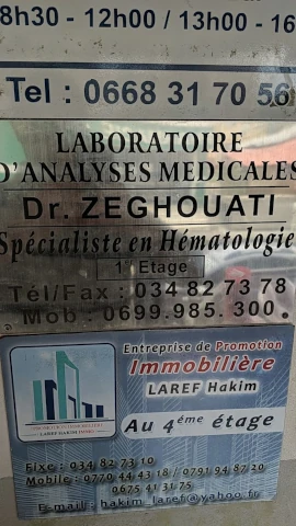 Laboratoire d'analyses médicales ZEGHOUATI