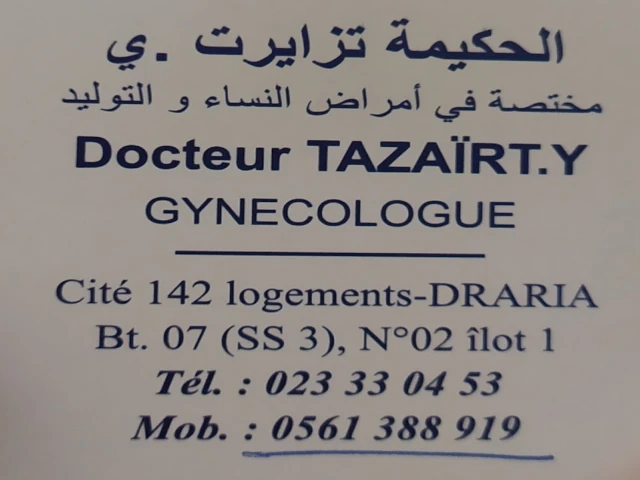 Docteur YASMINE TAZAIRT KHEBBEB
