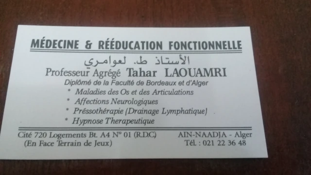 Docteur TAHAR LAOUAMRI